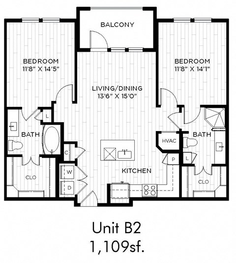 Aura Beacon Island Apartments B2 Floor Plan